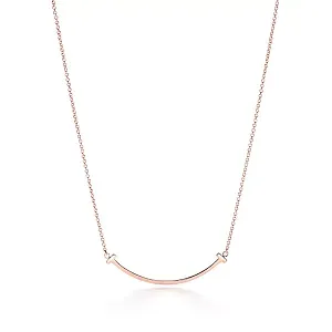 Tiffany & Co. Подвеска T Smile Small Pendant Rose Gold - фото 1