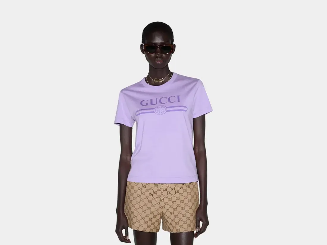 Gucci Футболка Lilac - фото 2