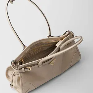 Prada Средняя кожаная сумка Travertine - фото 4