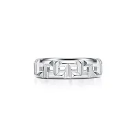 Tiffany & Co. Кольцо T True Wide Ring White Gold - фото 1