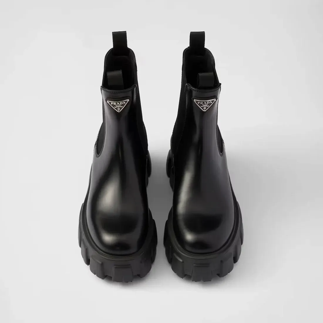 Prada Ботинки Chelsea Monolith из матовой кожи - фото 6