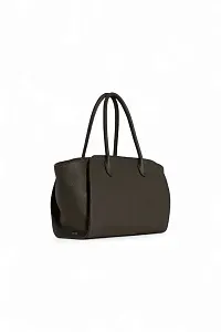The Row Сумка Marlo 12 Deep Brown из кожи Mid Grey - фото 2