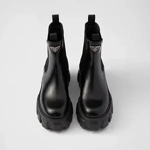 Prada Ботинки Chelsea Monolith из матовой кожи - фото 6