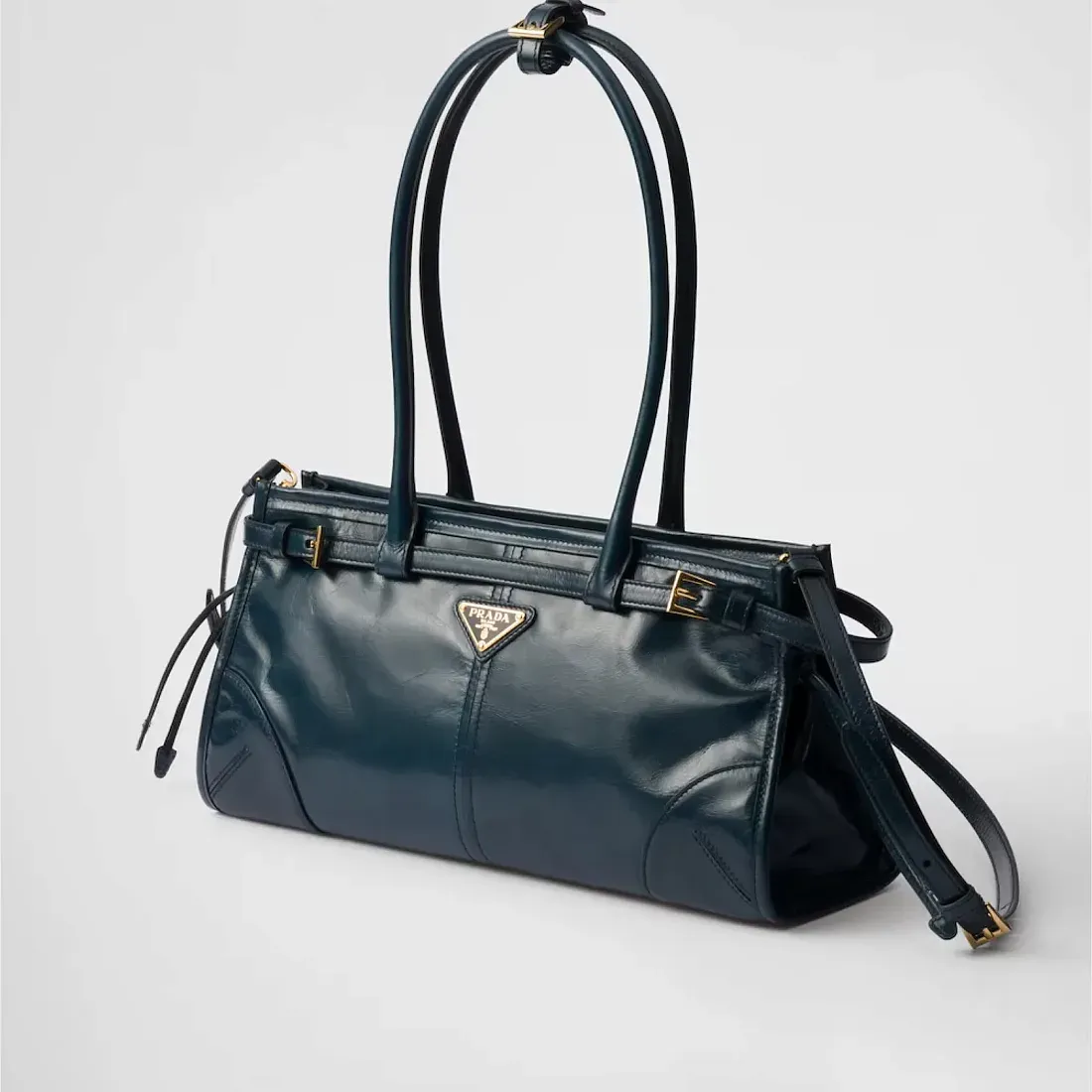 Prada Средняя кожаная сумка Denim - фото 3