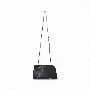 The Row Клатч Bourse Clutch Ivory из кожи Black - фото 3