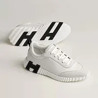 Hermès Кроссовки Bouncing White / Black - фото 1