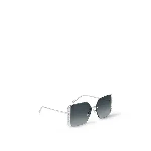 Louis Vuitton Солнцезащитные очки Moon Metal Square Silver Black - фото 3