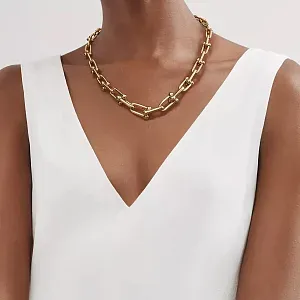 Tiffany & Co. Колье HardWear Graduated Link Necklace in Yellow Gold - фото 2
