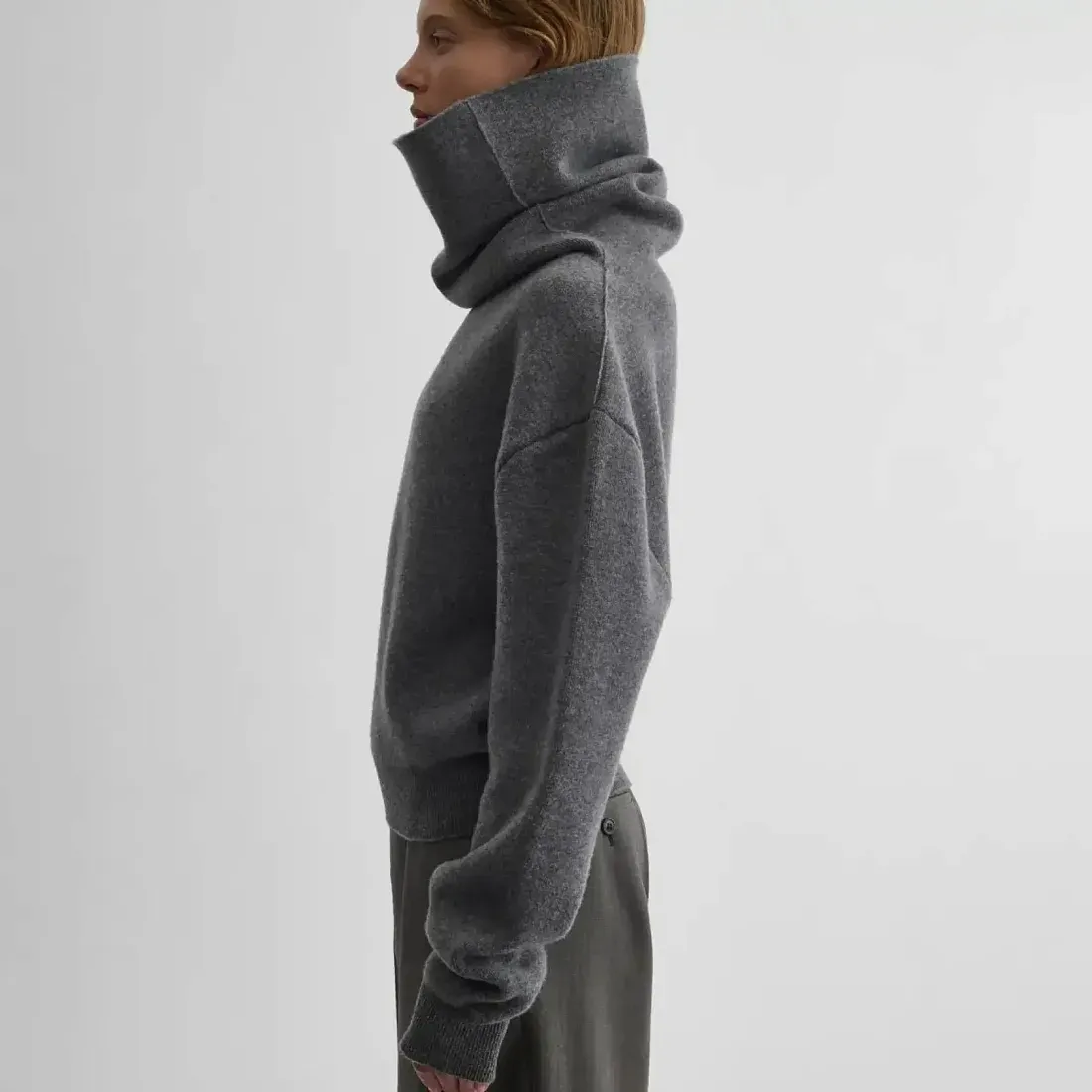 Phoebe Philo Пуловер с воротником-воронкой - фото 6