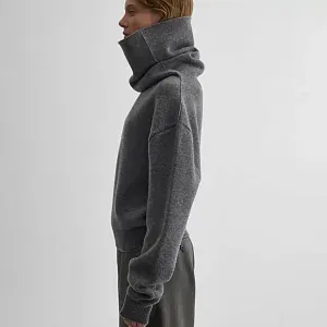 Phoebe Philo Пуловер с воротником-воронкой - фото 6