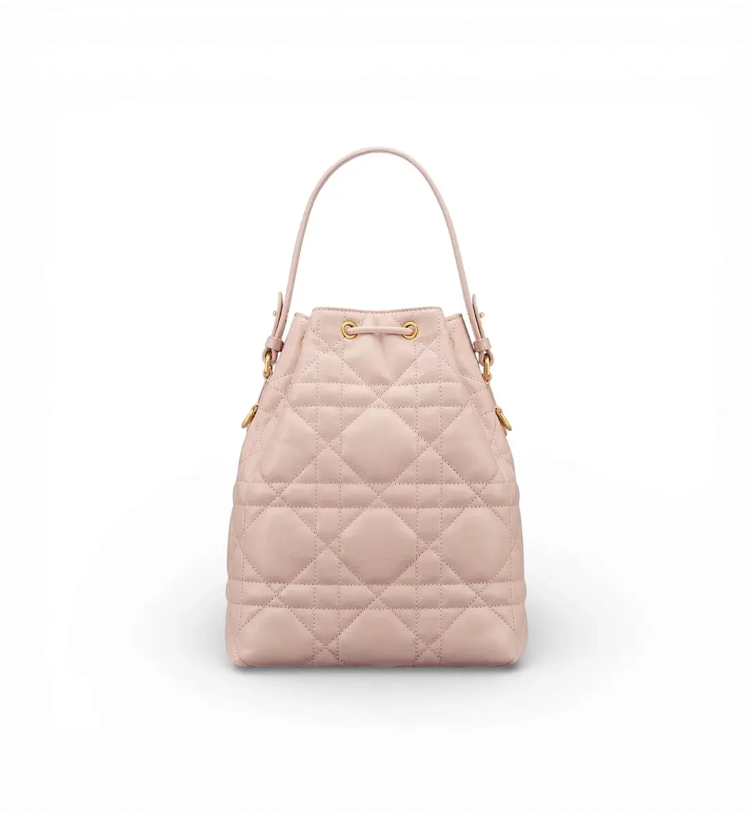Dior Сумка Bucket Caro Small Powder Pink - фото 4