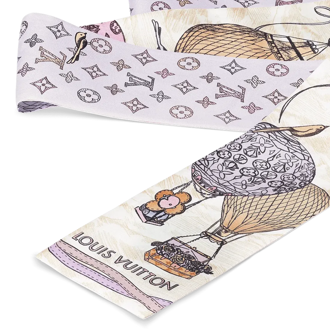Louis Vuitton Шелковая лента Up And Away Lilas - фото 2