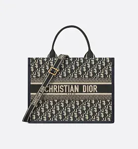 Dior Сумка Book Tote среднего формата Blue - фото 1