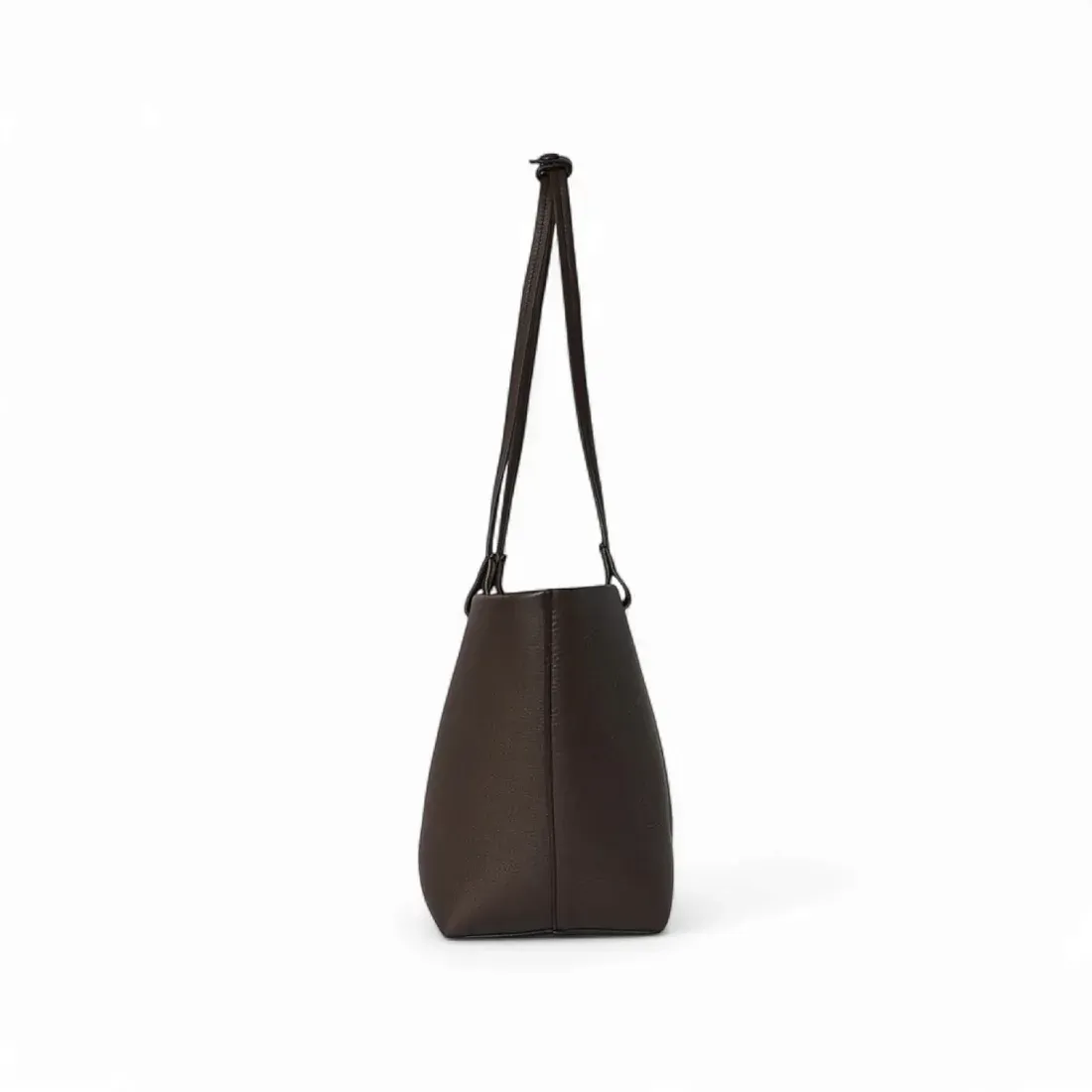 The Row Сумка Medium Park Tote Black из кожи Deep Brown - фото 3