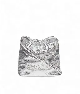Chanel Сумка Mini 22 Silver - фото 1