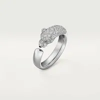 Cartier Кольцо средняя модель с бриллиантовым паве Panthere de White Gold - фото 1