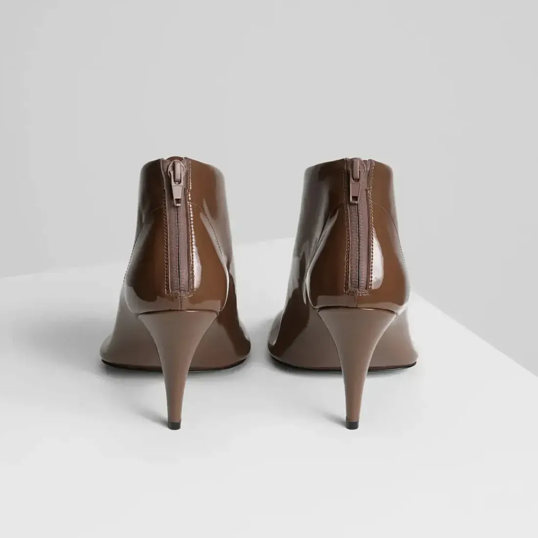 Phoebe Philo Мягкие ботильоны 90 Toffee - фото 4