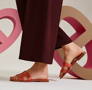 Hermès Сандалии Oran Burnt Orange - фото 2