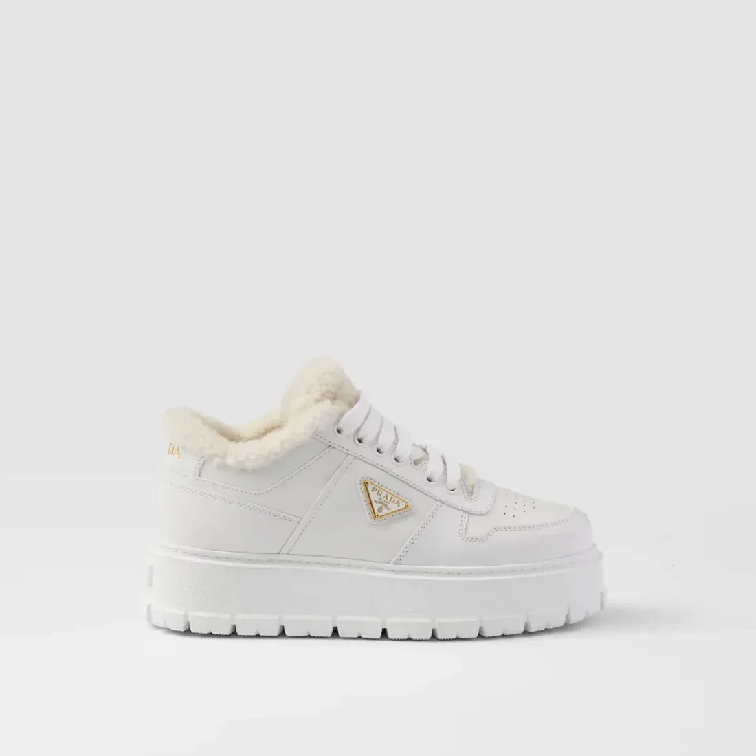 Prada Кожаные кроссовки White - фото 4