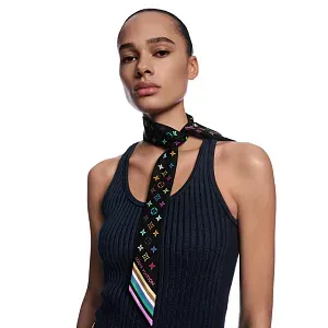 Louis Vuitton Шелковая лента Monogram Multicolor BB TM x Black - фото 2