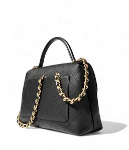 Chanel Большая сумка с клапаном и верхней ручкой - фото 4