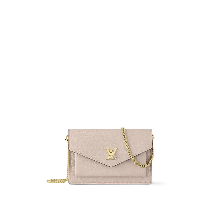 Клатч на цепочке Mylockme Louis Vuitton Greige - фото 1