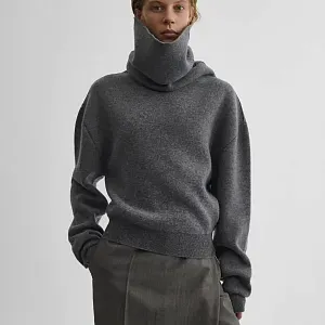 Phoebe Philo Пуловер с воротником-воронкой - фото 2