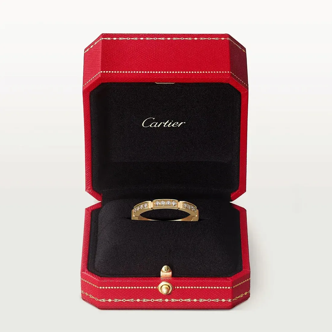 Cartier Обручальное кольцо Maillon Panthere с бриллиантовым паве - фото 4