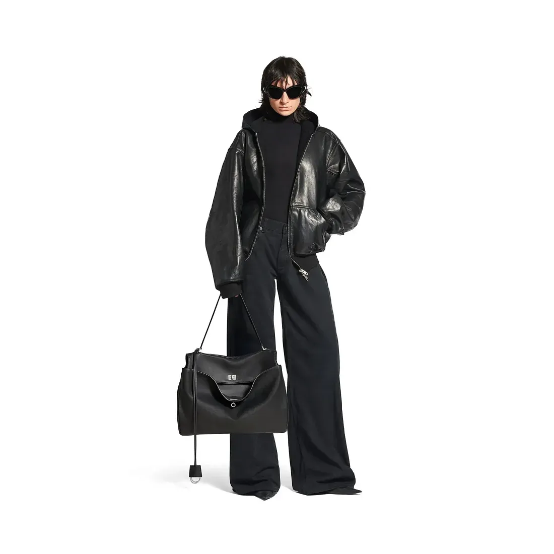 Balenciaga Сумка Rodeo in Black большого формата - фото 2