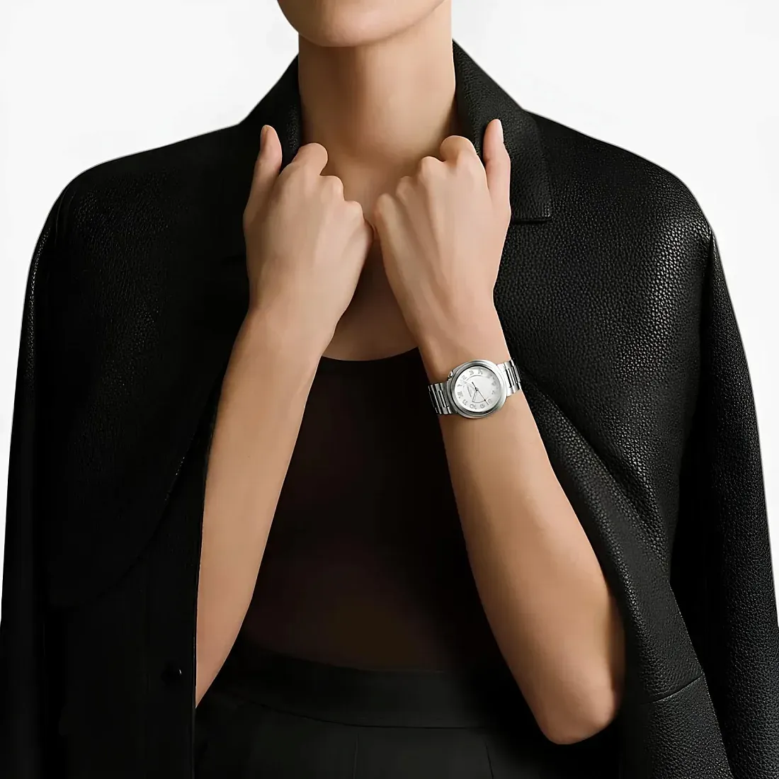 Hermès Часы Large 36 Cut Rose Gold - фото 2