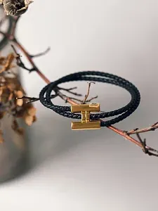 Hermès Браслет Tournis Tresse - фото 1