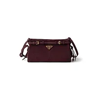 Prada Мини-сумка Bonnie Burgundy - фото 1