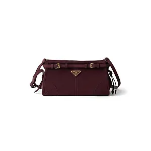 Prada Мини-сумка Bonnie Burgundy - фото 1