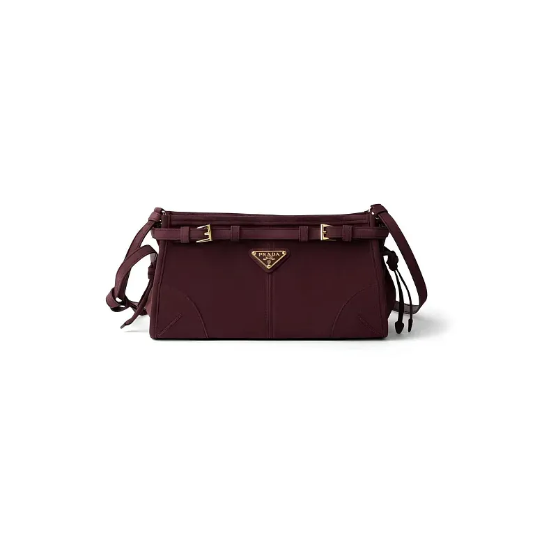 Мини-сумка Prada Bonnie Burgundy - фото 1