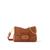 Louis Vuitton Сумка Dauphine Soft MM Cognac - фото 1
