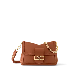 Louis Vuitton Сумка Dauphine Soft MM Cognac - фото 1