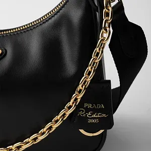 Prada Сумка Re-Edition 2005 из кожи Black - фото 2