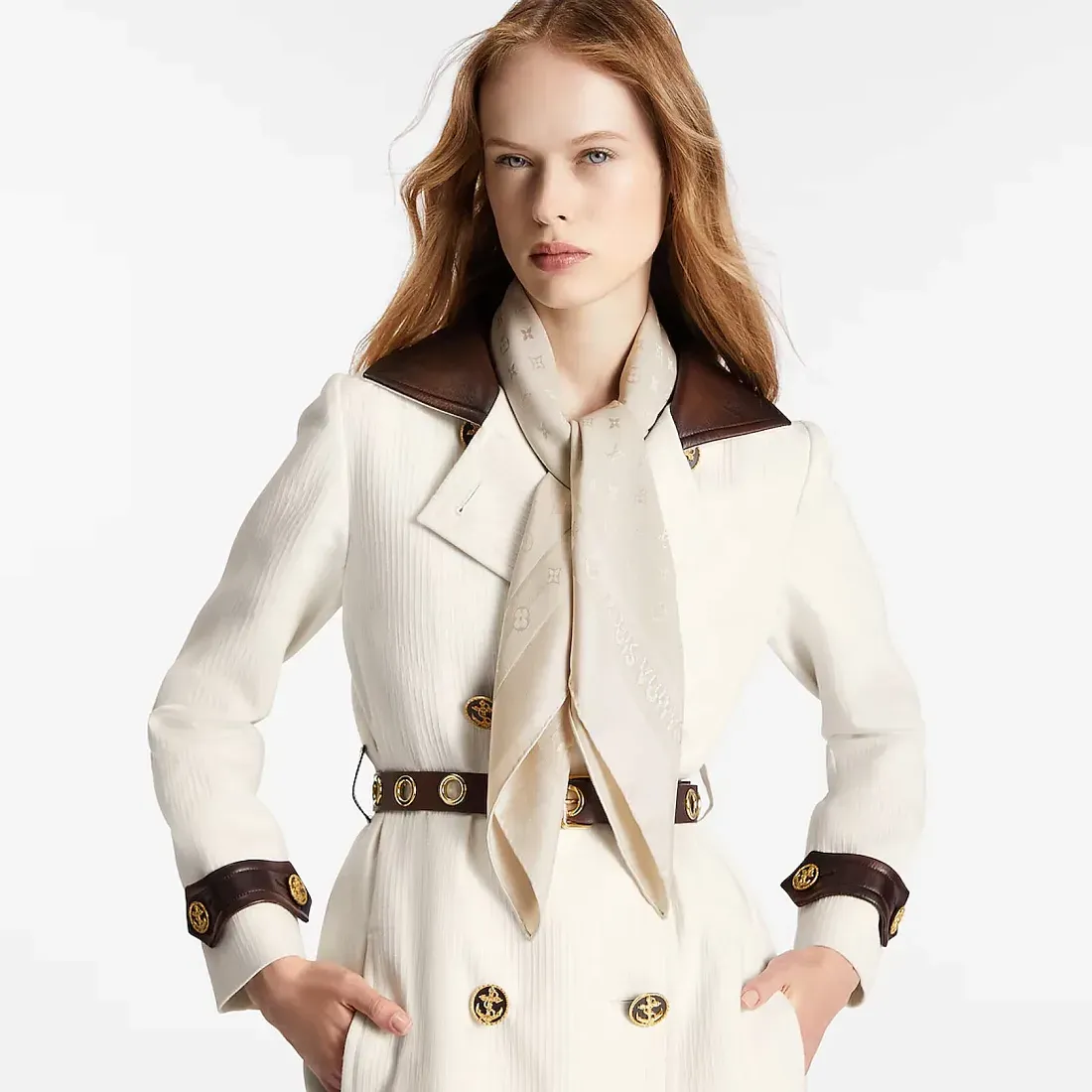 Louis Vuitton Платок-каре Caroline 90 Beige - фото 2