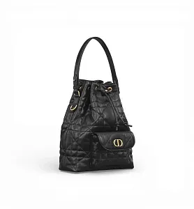 Dior Сумка Bucket Caro Small Black - фото 3