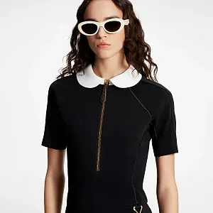 Louis Vuitton Платье из джерси с воротником Peter Pan - фото 3