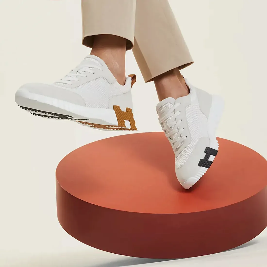 Hermès Кроссовки Bouncing Blanc - фото 2