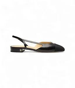 Chanel Кожаные слингбэки Black - фото 1
