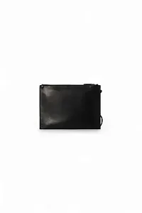 The Row Клатч Wristlet Pouch Black из кожи Black - фото 3
