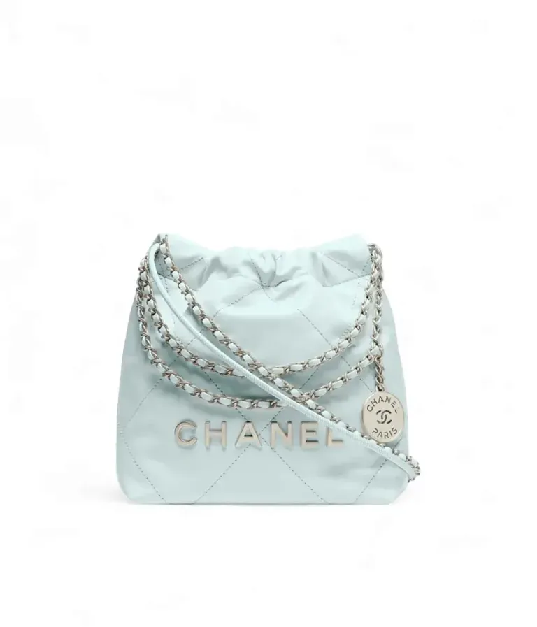Сумка Mini 22 Chanel Light Blue - фото 1