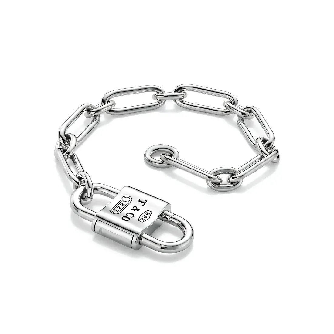 Tiffany & Co. Браслет Large double-shackle padlock bracelet in 925 sterling silver Men - фото 3