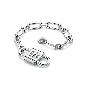 Tiffany & Co. Браслет Large double-shackle padlock bracelet in 925 sterling silver Men - фото 3