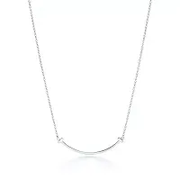 Tiffany & Co. Подвеска T Smile Small Pendant White Gold - фото 1