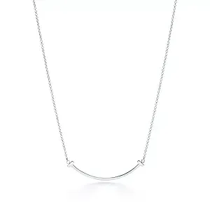 Tiffany & Co. Подвеска T Smile Small Pendant White Gold - фото 1