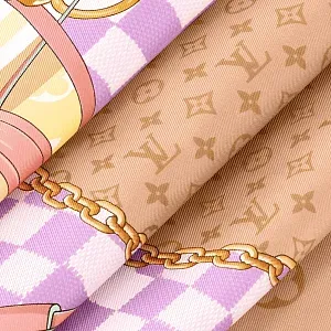 Louis Vuitton Платок-каре Flower And Straps 90 Beige - фото 4