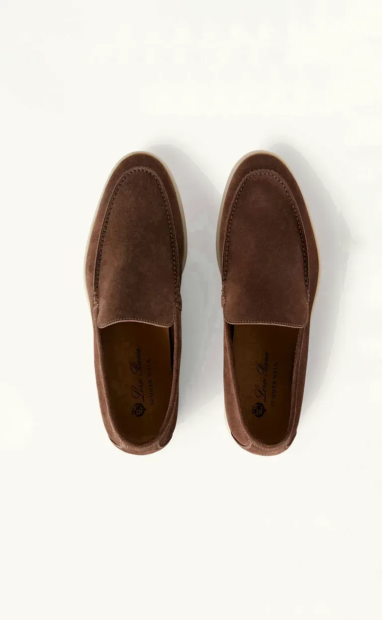 Лоферы Summer Walk Loro Piana Brown - фото 1